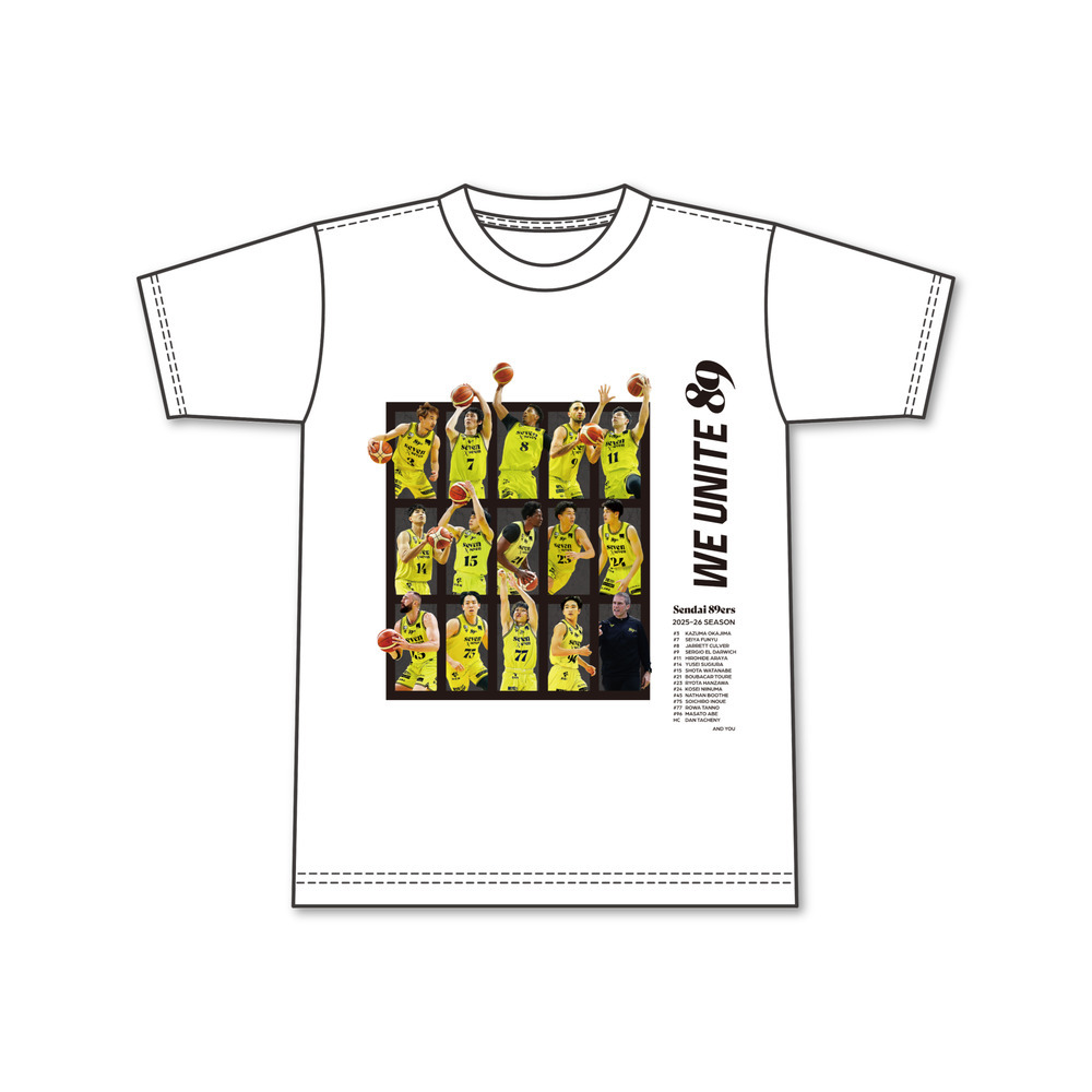 WE UNITE 89 メモリアルTシャツ 2025-26(ホワイト) 詳細画像 1カラー 2